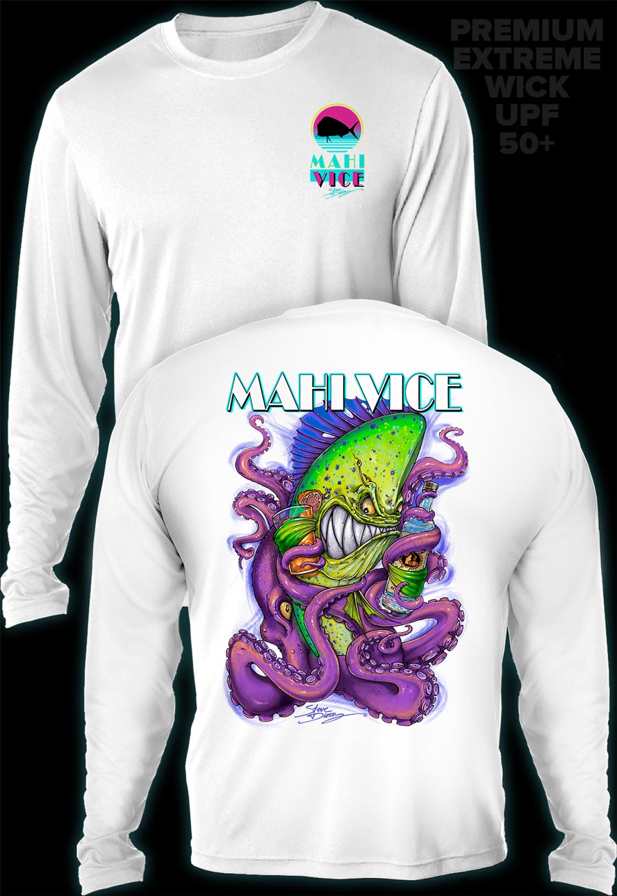 "Mahi Vice" Men's Extreme Wick Long Sleeve Performance Shirt ᴜᴘꜰ-ᴛᴇᴇ